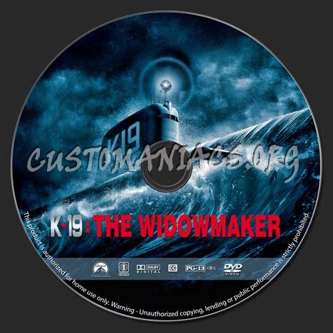 K19: The Widowmaker dvd label