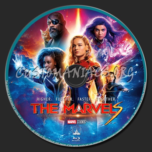 The Marvels blu-ray label