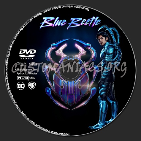 Blue Beetle dvd label