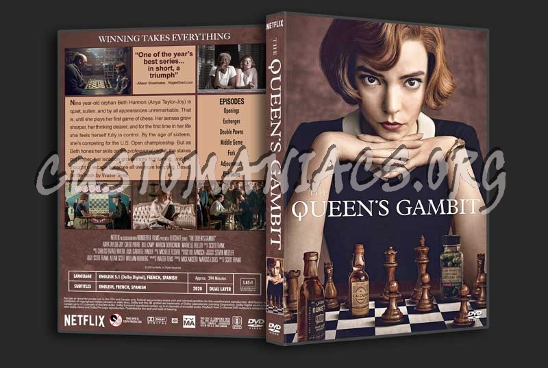 The Queens Gambit (TV mini-series) dvd cover