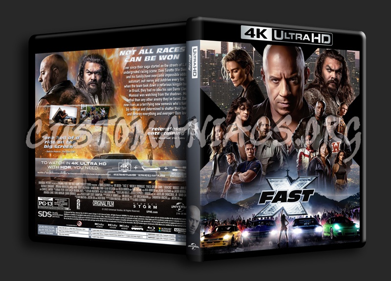 Fast X (aka Fast & Furious 10) 4k dvd cover