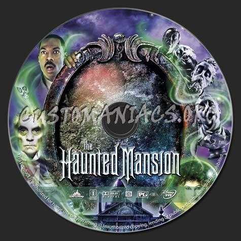 The Haunted Mansion (2003) dvd label