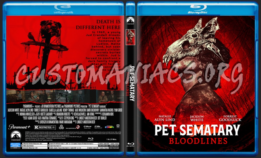 Pet Sematary:Bloodlines blu-ray cover