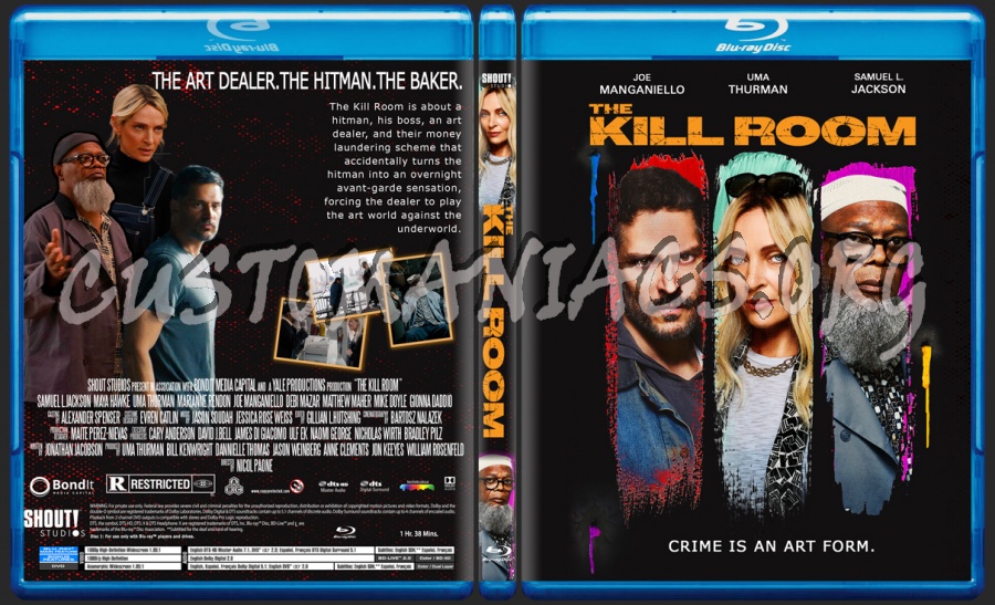 The Kill Room blu-ray cover