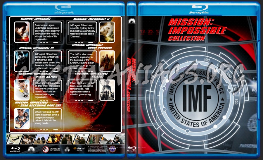 Mission Impossible Collection blu-ray cover