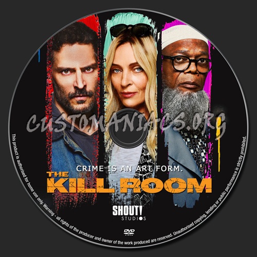 The Kill Room dvd label