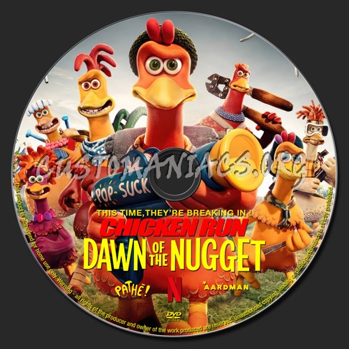 Chicken Run:Dawn Of The Nugget dvd label