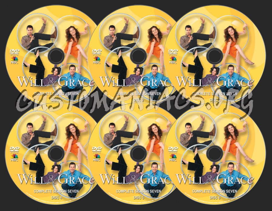 Will & Grace Season 7 dvd label