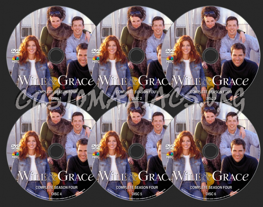 Will & Grace Season 4 dvd label