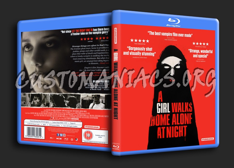 A Girl Walks Home Alone At Night blu-ray cover