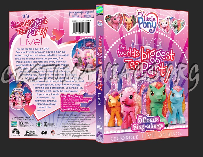 My Little Pony: The World's Biggest Tea Party dvd cover