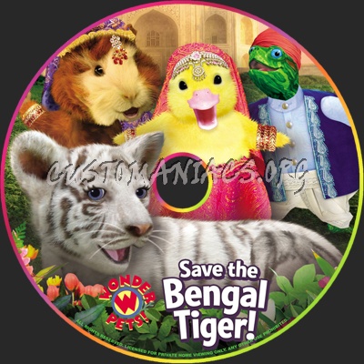 Wonder Pets Save The Bengal Tiger dvd label