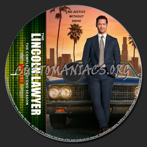 The Lincoln Lawyer Season 2 dvd label