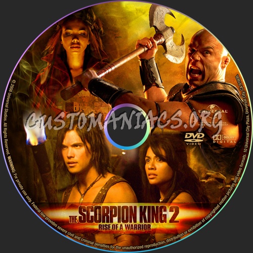 The Scorpion King 2 Rise of a Warrior dvd label
