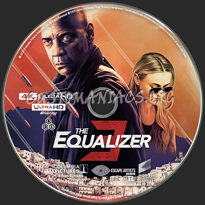 The Equalizer 3 (2023) UHD Blu-ray blu-ray label