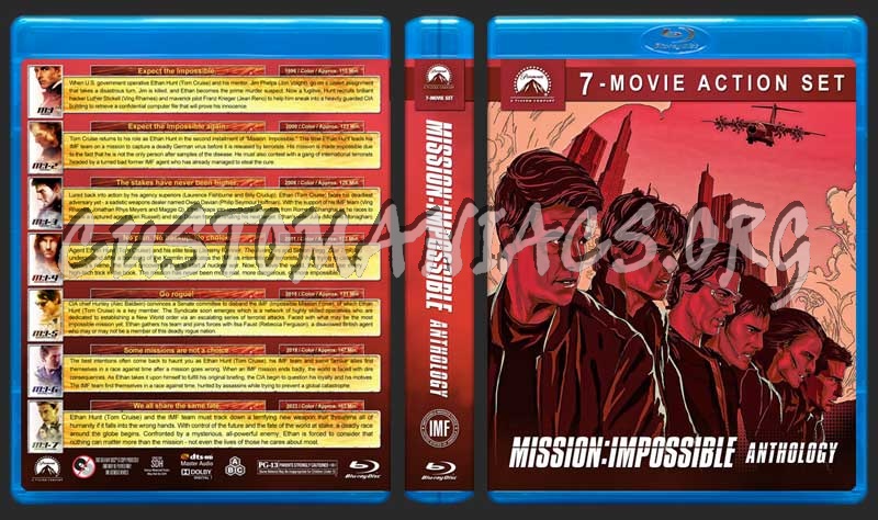 Mission Impossible Collection (7) blu-ray cover