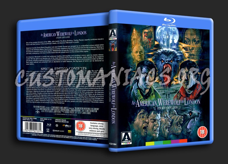 An American Werewolf in London blu-ray cover