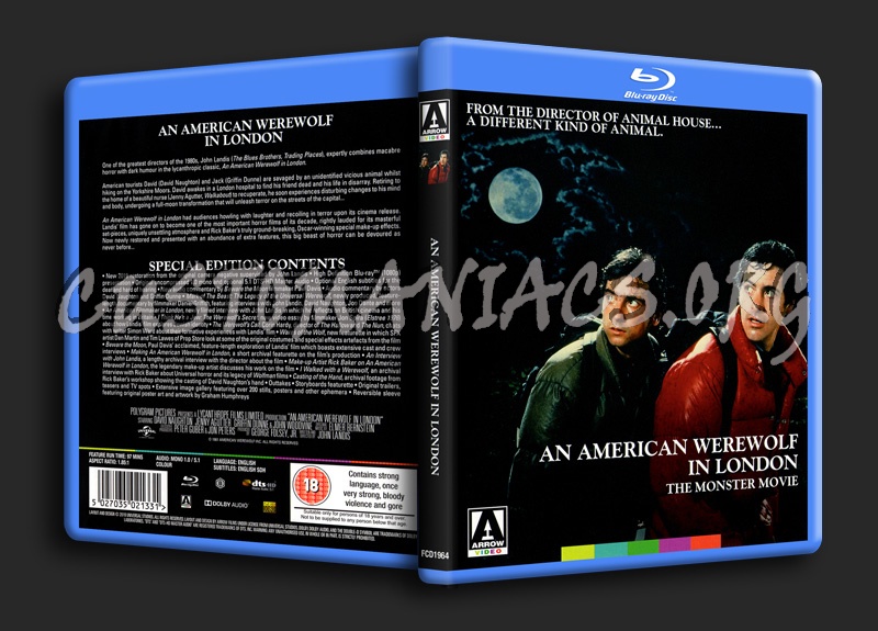 An American Werewolf in London blu-ray cover