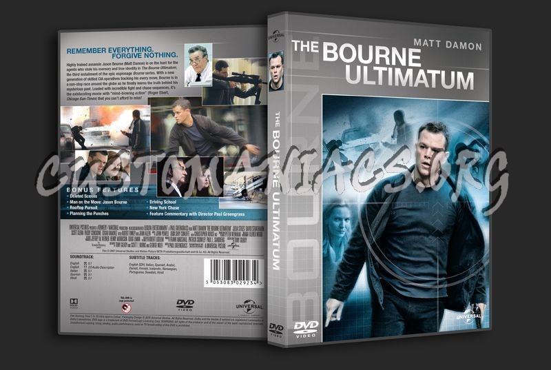 The Bourne Ultimatum dvd cover