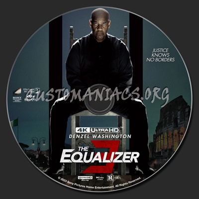 The Equalizer 3 4k blu-ray label