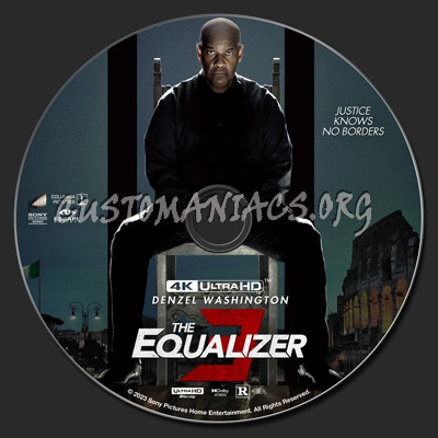 The Equalizer 3 4k blu-ray label