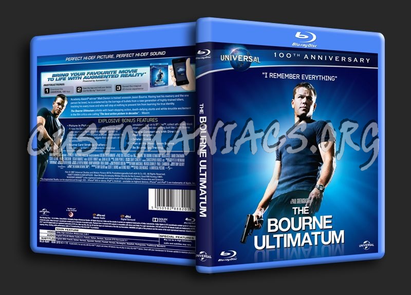 The Bourne Ultimatum blu-ray cover