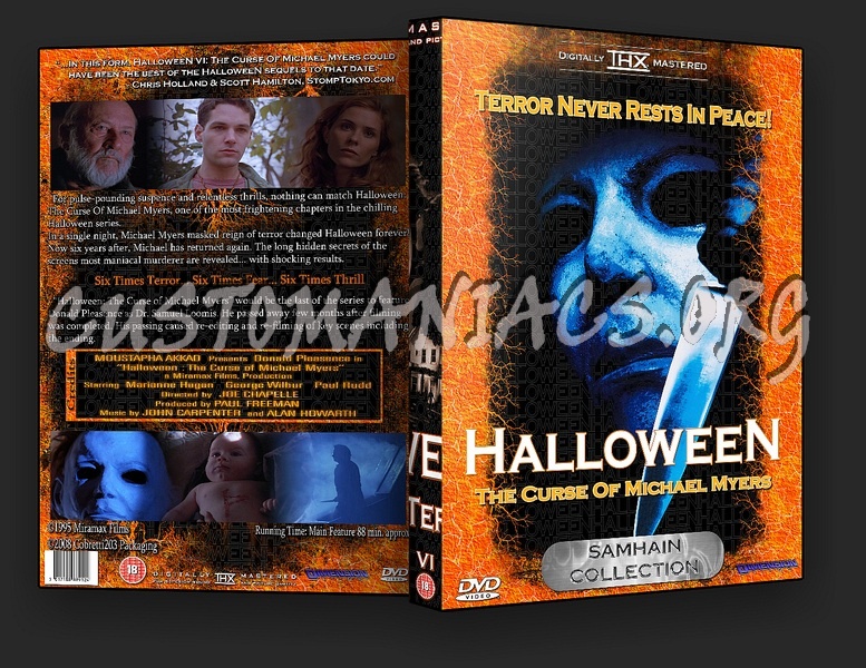 Halloween (6): Curse Of Michael Myers dvd cover