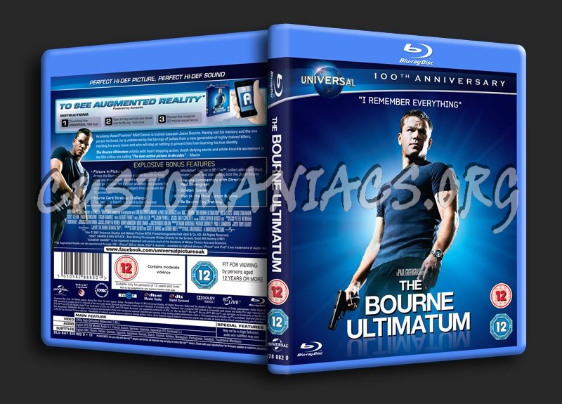 The Bourne Ultimatum blu-ray cover