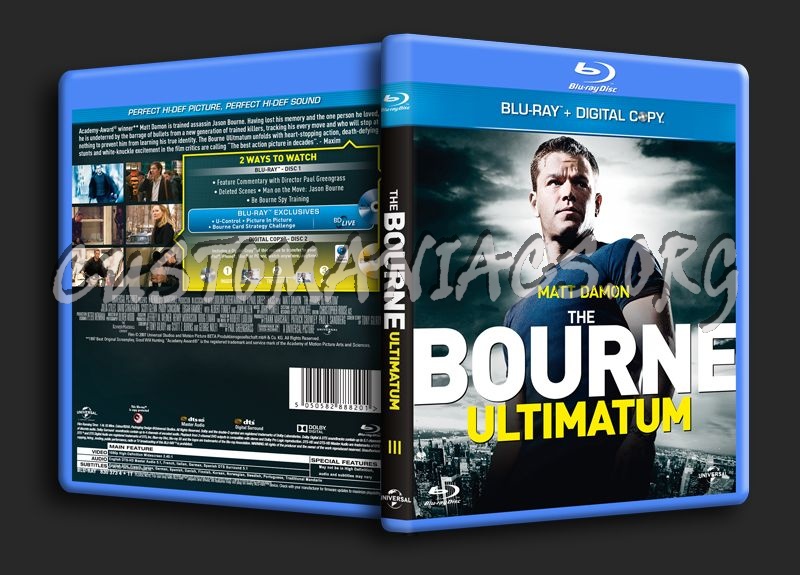 The Bourne Ultimatum blu-ray cover