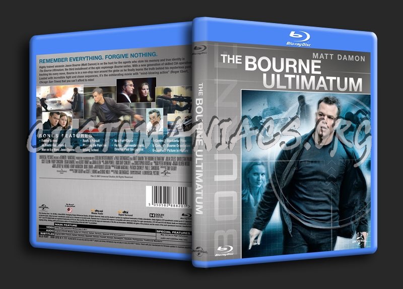 The Bourne Ultimatum blu-ray cover