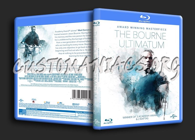 The Bourne Ultimatum blu-ray cover