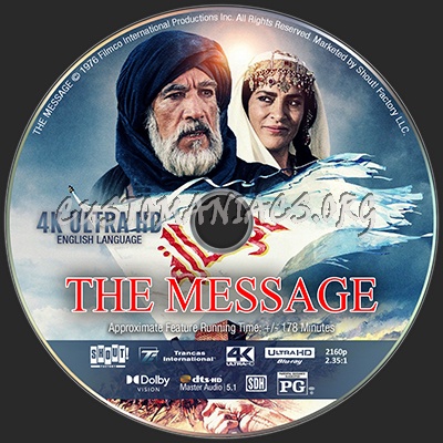 The Message (1976) (English Version) UHD blu-ray label