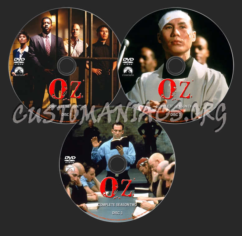 Oz Season 2 dvd label