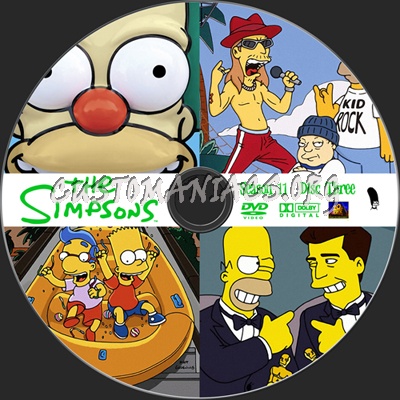 The Simpsons Season 11 dvd label