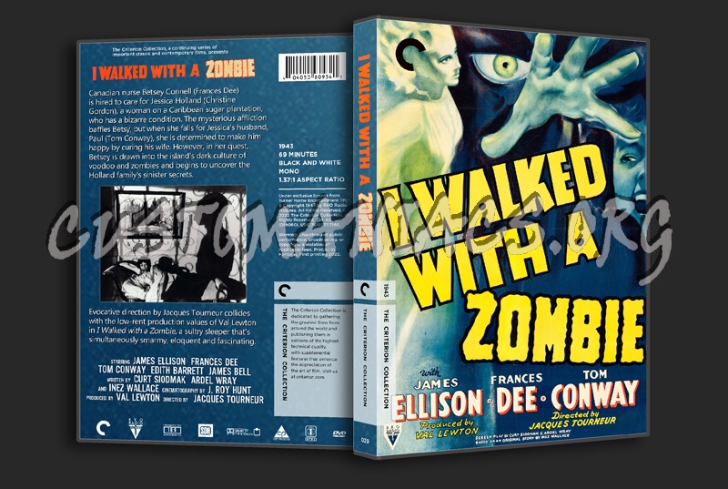 I Walked With a Zombie dvd cover