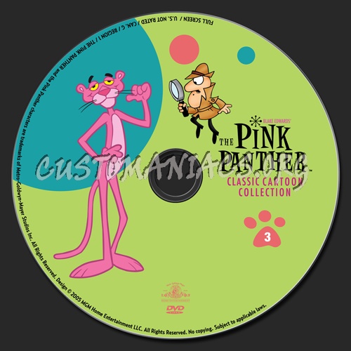 The Pink Panther Classic Cartoon Collection dvd label