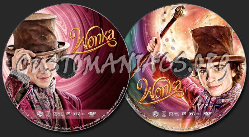 Wonka dvd label