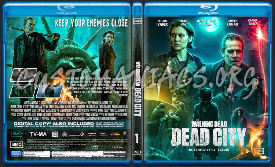 The Walking Dead Dead City Season 1 blu-ray cover