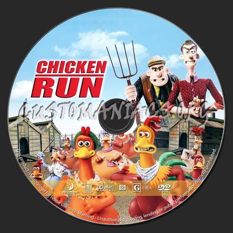 Chicken Run dvd label