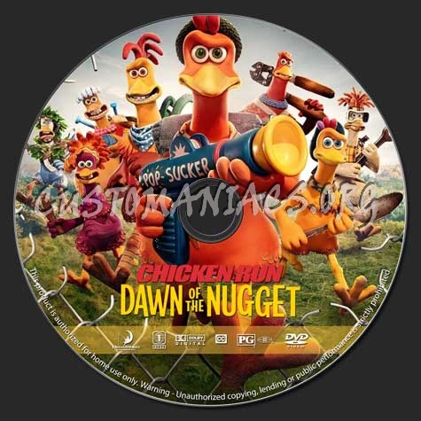 Chicken Run: Dawn of the Nugget dvd label