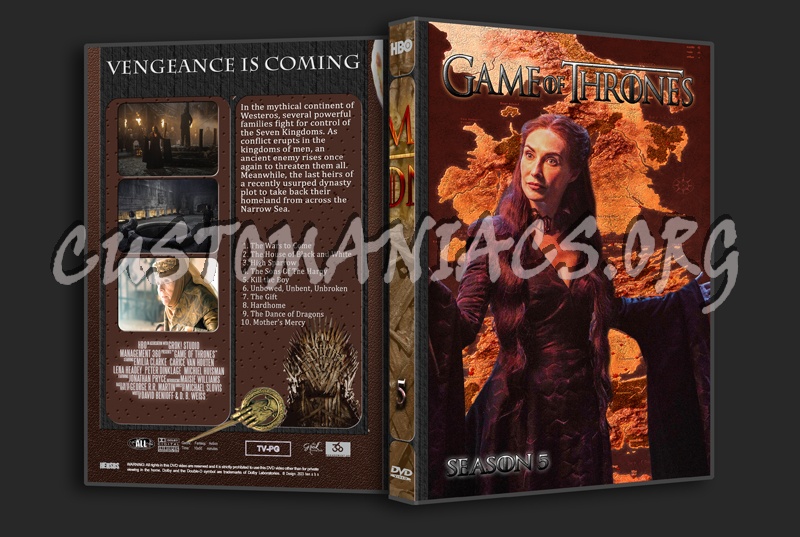 Game of Thrones Complete Series with Spine dvd cover