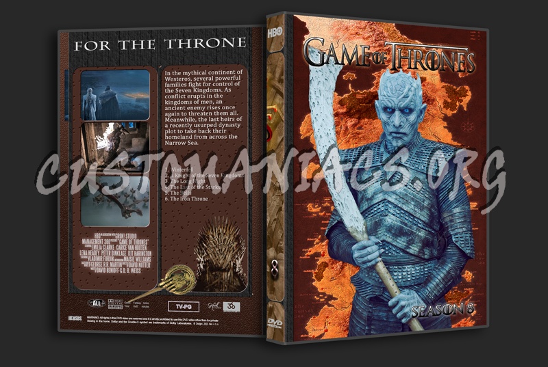 Game of Thrones Complete Series with Spine dvd cover