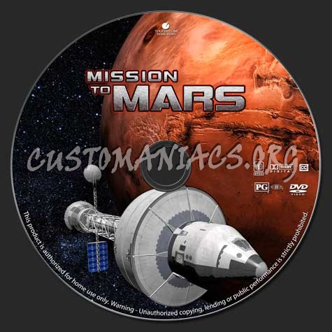Mission to Mars dvd label