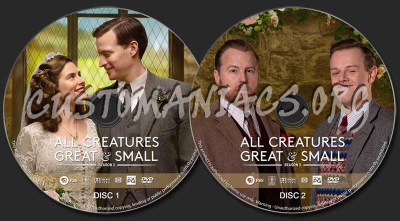 All Creatures Great & Small - Season 3 dvd label