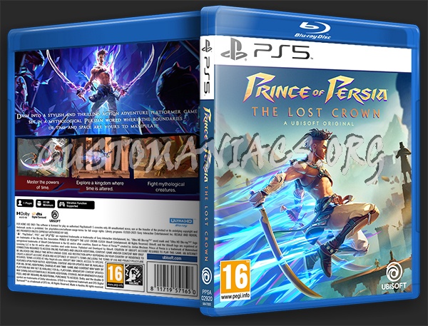 Prince of Persia - The Lost Crown 2024 (PS5) Custom Cover dvd cover