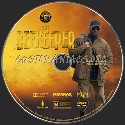 The Beekeeper 2024 DVD Label v3 dvd label