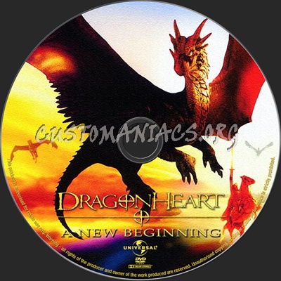 DragonHeart A New Beginning dvd label