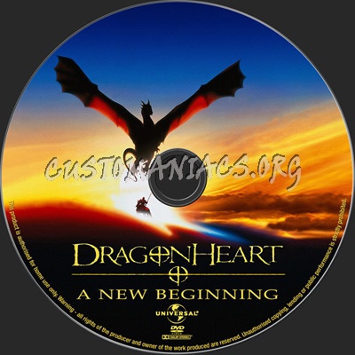 DragonHeart A New Beginning dvd label