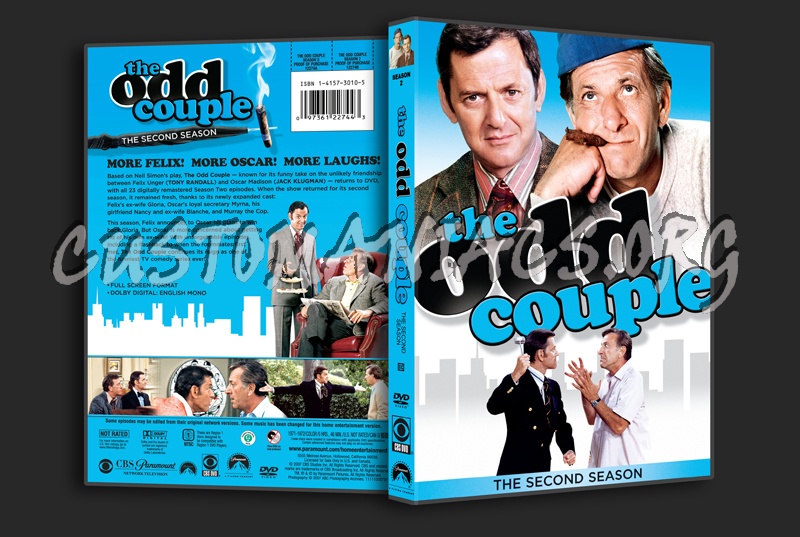 The Odd Couple Season 2 dvd cover