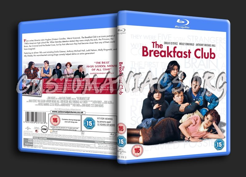The Breakfast Club blu-ray cover